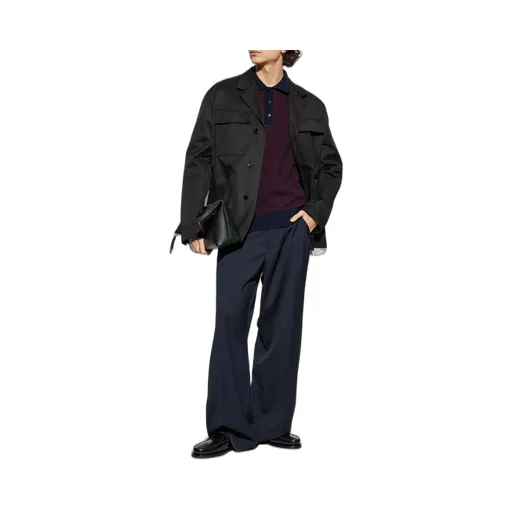 Etro Striped Long-Sleeved Polo Shirt