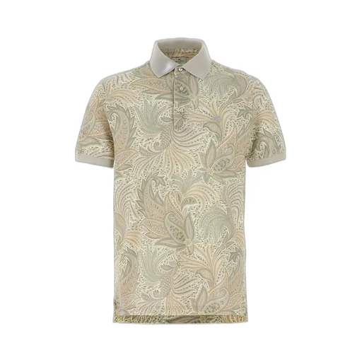 Etro Paisley Printed Short Sleeved Polo Shirt