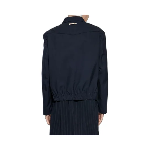 Marni Logo Patch Zip-Up Jacket