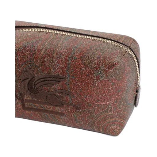 Etro Pegaso Embroidered Zip-Up Wash Bag