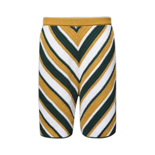 Marni Striped Crochet-Knit Shorts