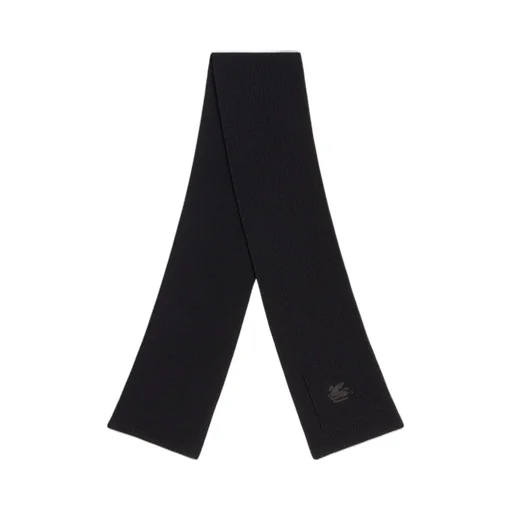 Etro Logo Embroidered Knitted Scarf