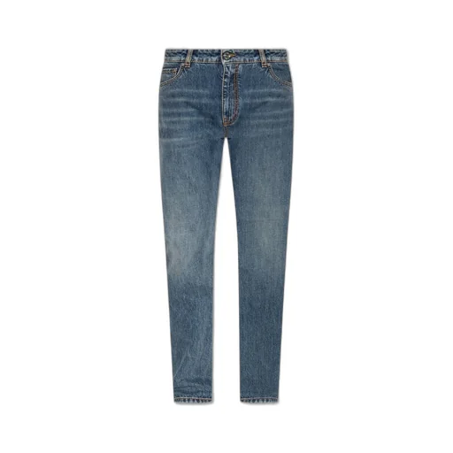 Etro Pegaso Embroidered Slim Jeans