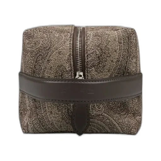 Etro Paisley Pattern Zipped Clutch Bag