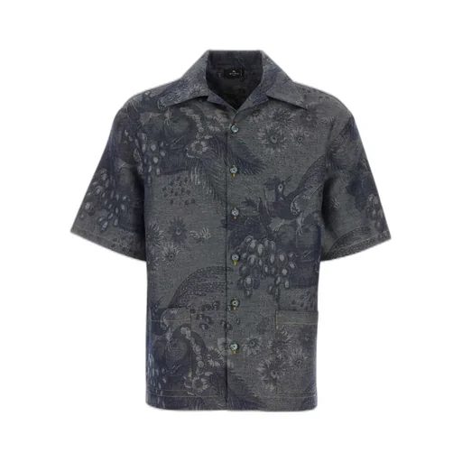 Etro Graphic Printed Short-Sleeved Shirt