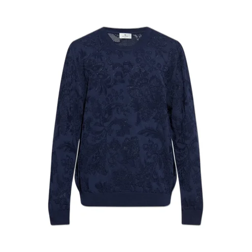 Etro Jacquard Crewneck Knitted Jumper