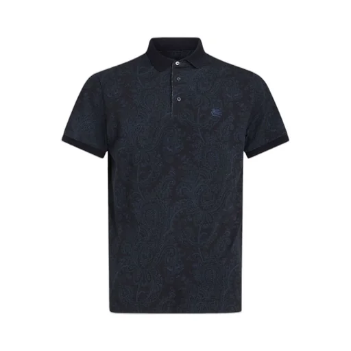 Etro All-Over Patterned Short-Sleeved Polo Shirt