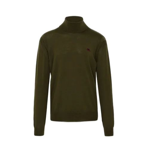 Etro Logo Embroidered Turtleneck Knitted Jumper