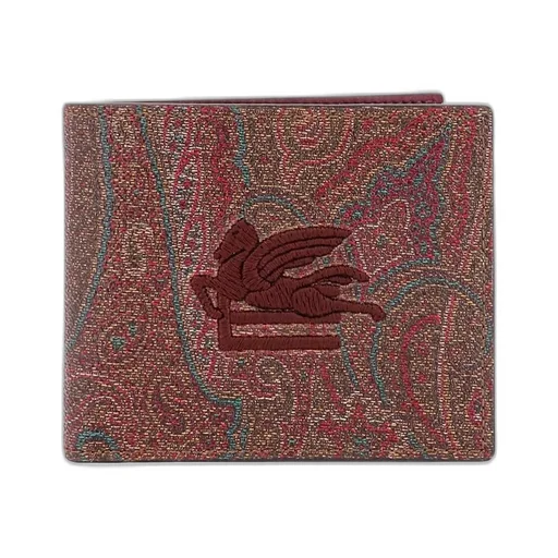 Etro Pegaso Paisley-Pattern Bi-Fold Wallet