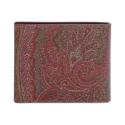 Etro Pegaso Paisley-Pattern Bi-Fold Wallet