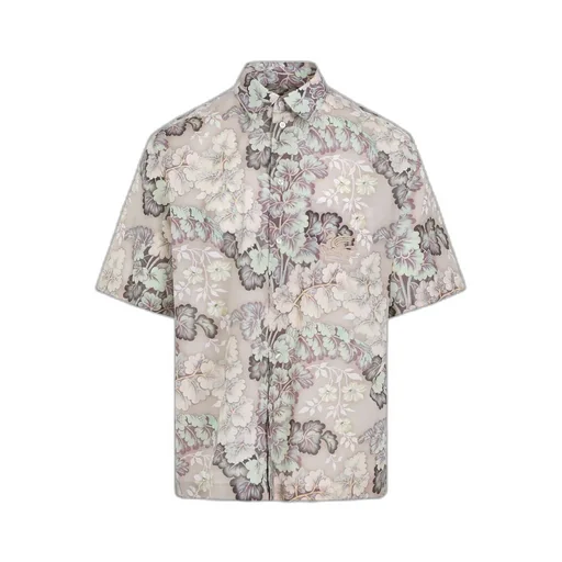 Etro Floral Printed Short Sleeved Shirt