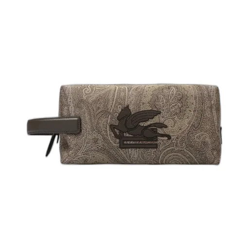 Etro Paisley Pattern Zipped Clutch Bag