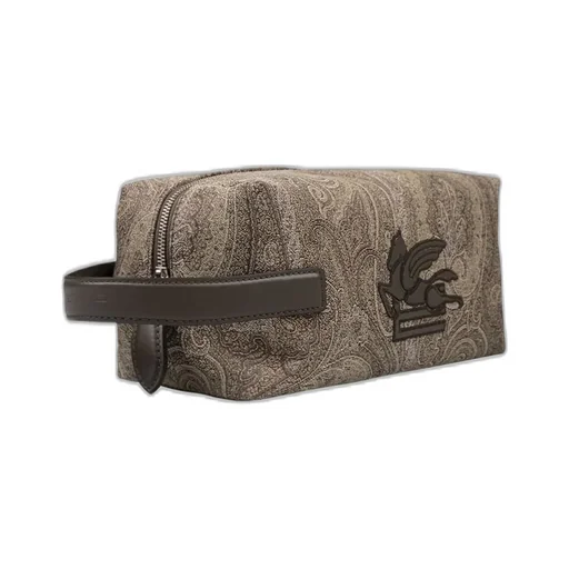 Etro Paisley Pattern Zipped Clutch Bag