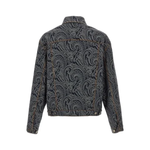 Etro Paisley Jacquard Denim Jacket