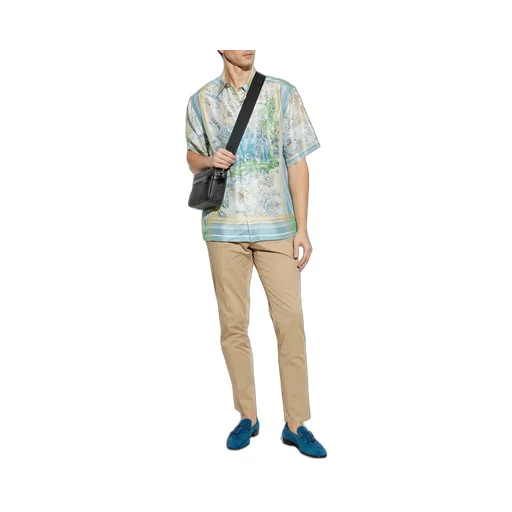 Etro Pressed Crease Pleated Trousers