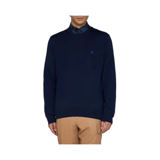 Etro Logo-Embroidered Crewneck Knitted Jumper