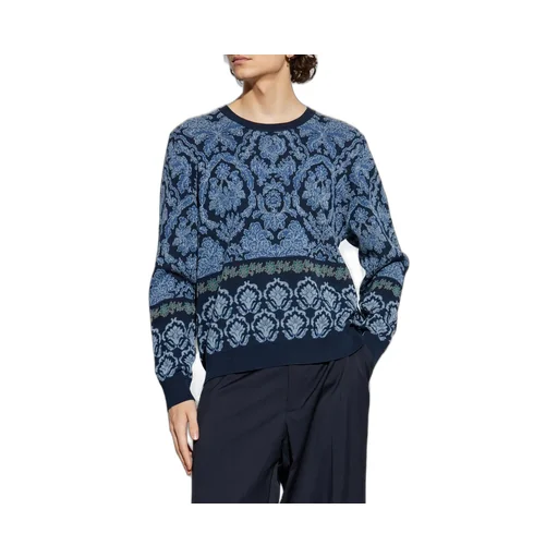 Etro Decorative Pattern Crewneck Knitted Jumper