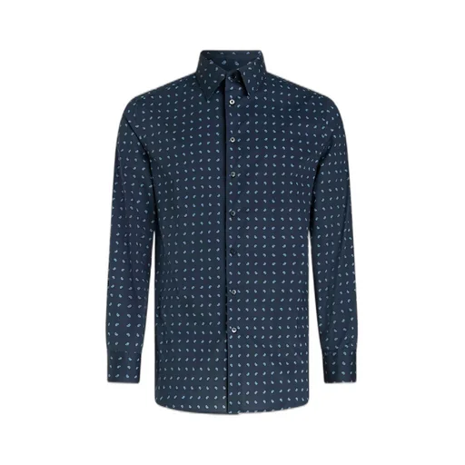 Etro Micro Paisley Patterned Long-Sleeved Shirt