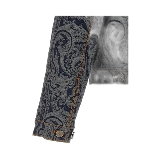 Etro Paisley Jacquard Denim Jacket