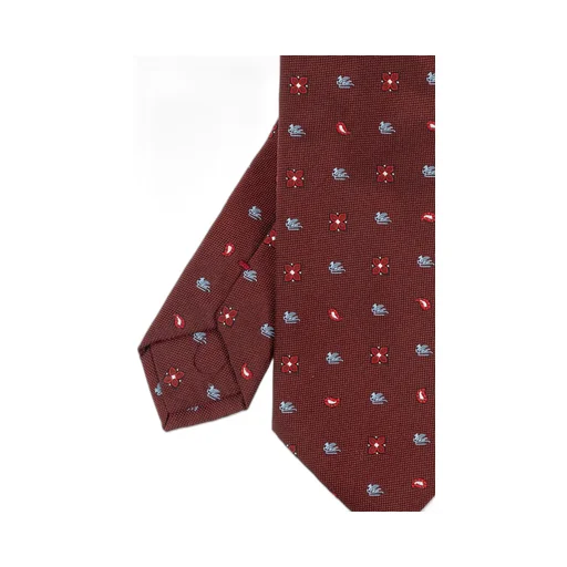 Etro Paisley Satin Jacquard Tie