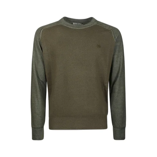 Etro Logo-Embroidered Crewneck Knitted Jumper