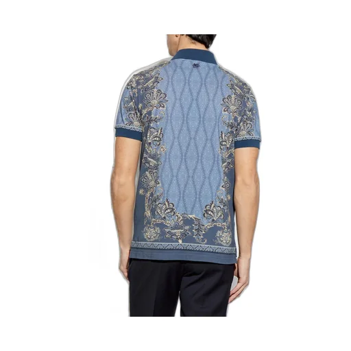 Etro Paisley Printed Short-Sleeved Polo Shirt