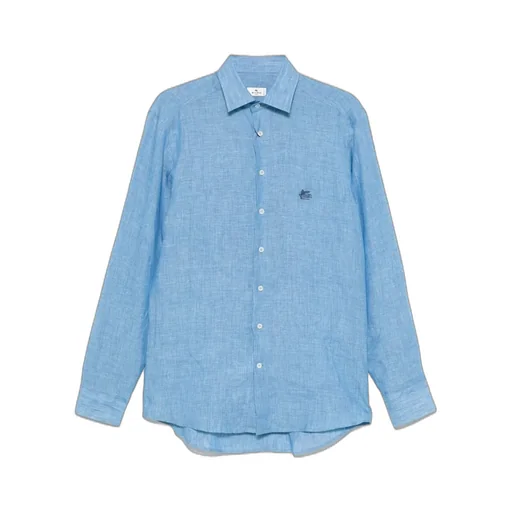 Etro Pegaso-Embroidered Long-Sleeved Shirt