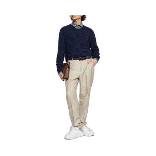 Etro Jacquard Crewneck Knitted Jumper
