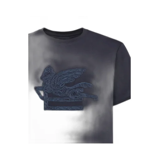 Etro Pegaso Embroidered Jersey T-Shirt