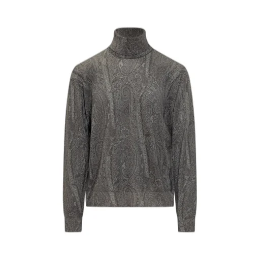 Etro Paisley Jacquard Turtleneck Jumper