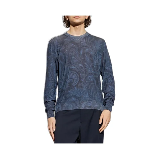 Etro Patterned Crewneck Knitted Jumper