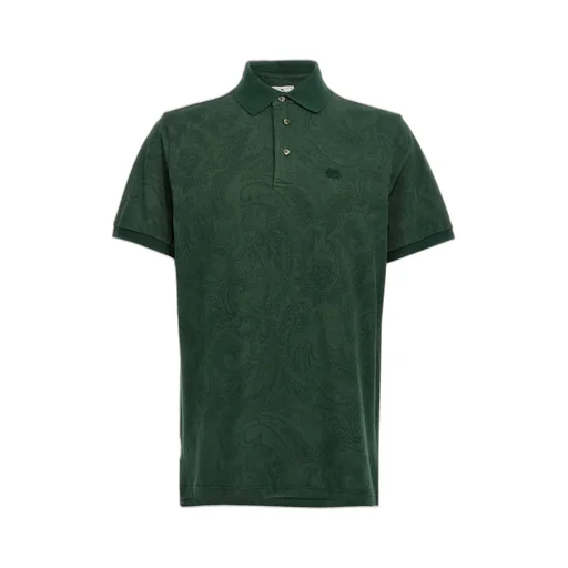 Etro Pegaso Embroidered Short Sleeved Polo Shirt