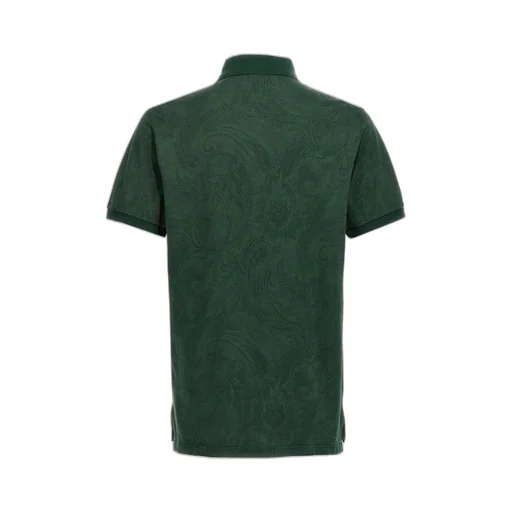 Etro Pegaso Embroidered Short Sleeved Polo Shirt