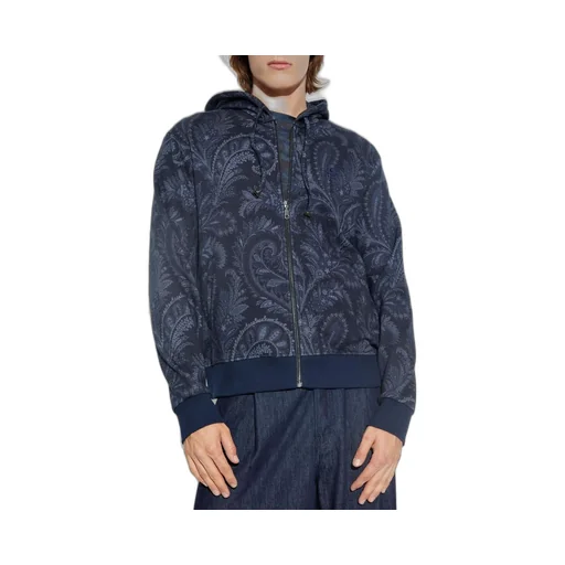 Etro Paisley Printed Zipped Hoodie