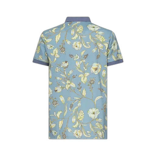 Etro Printed Short Sleeve Polo Shirt