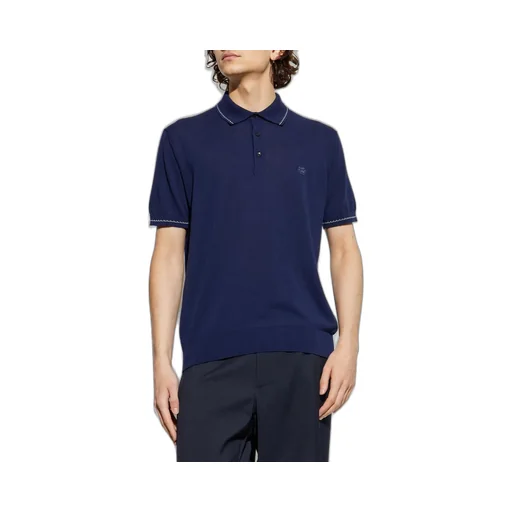 Tro Pegaso Embroidered Knitted Polo Shirt