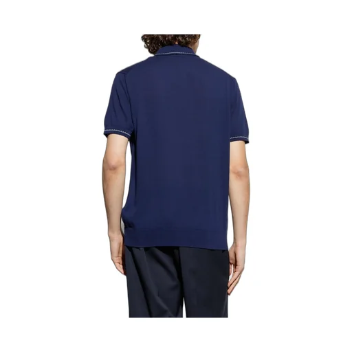 Tro Pegaso Embroidered Knitted Polo Shirt