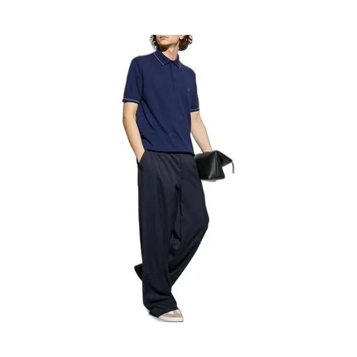 Tro Pegaso Embroidered Knitted Polo Shirt