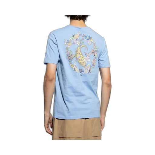 Etro Logo Embroidered Crewneck T-Shirt