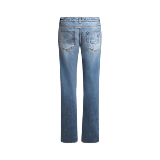 Etro Embroidered Straight Leg Jeans
