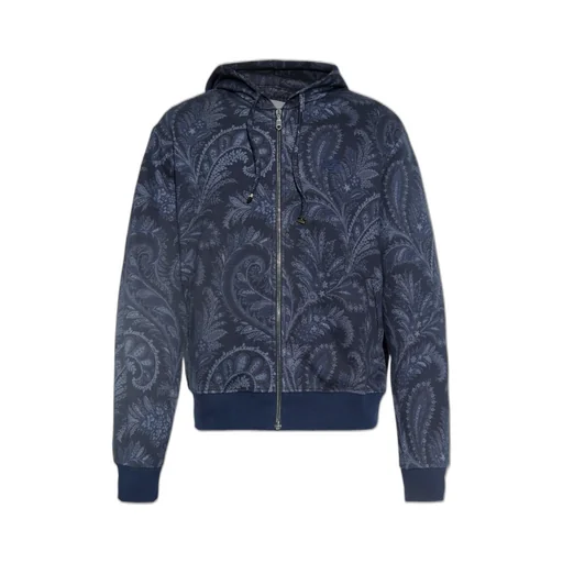 Etro Paisley Printed Zipped Hoodie