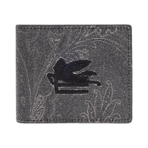 Etro Pegaso Embroidered Wallet