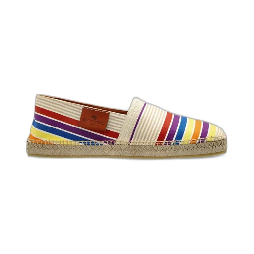 Etro Striped Slip-On Espadrilles