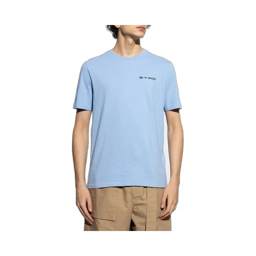 Etro Logo Embroidered Crewneck T-Shirt