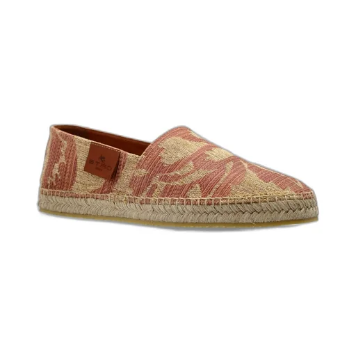 Etro Paisley-Print Round Toe Espadrilles