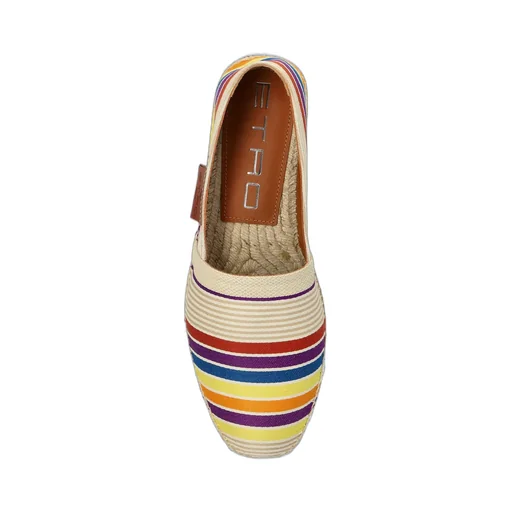 Etro Striped Slip-On Espadrilles