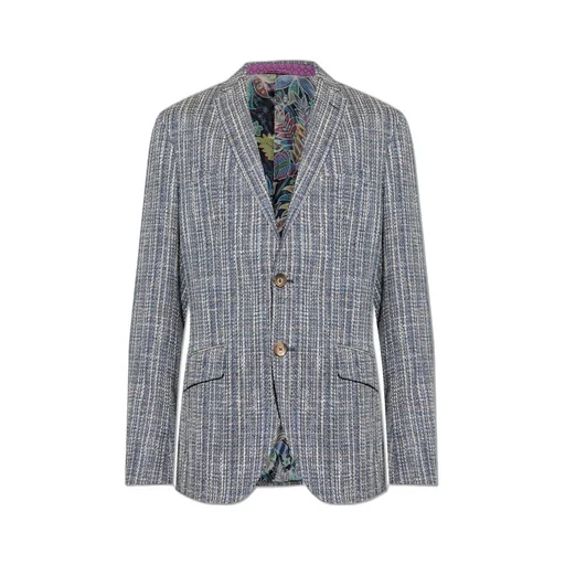 Etro Open Lapels Single-Breasted Blazer
