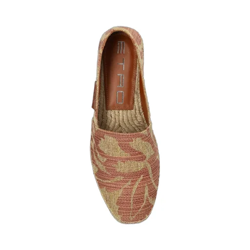 Etro Paisley-Print Round Toe Espadrilles