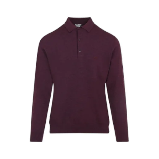 Etro Logo Embroidered Knit Polo Shirt