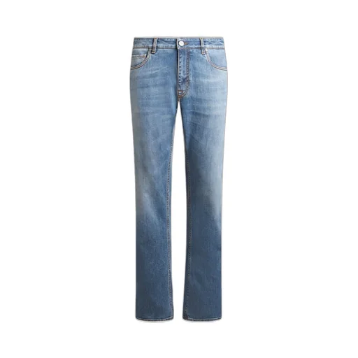 Etro Embroidered Straight Leg Jeans